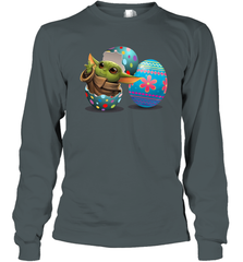 Easter Eggs Baby Yoda Long Sleeve T-Shirt - kambletee