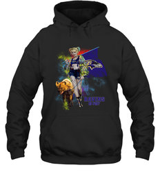 Harley Quinn Baltimore Ravens Of Prey Hoodie - kambletee