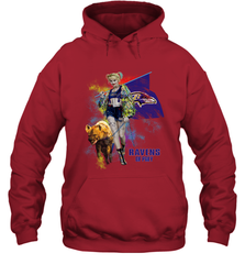 Harley Quinn Baltimore Ravens Of Prey Hoodie - kambletee