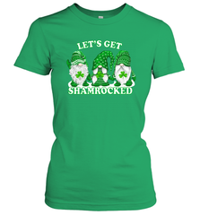 Gnomes let's get shamrocked St. Patrick's day Women's T-Shirt - kambletee
