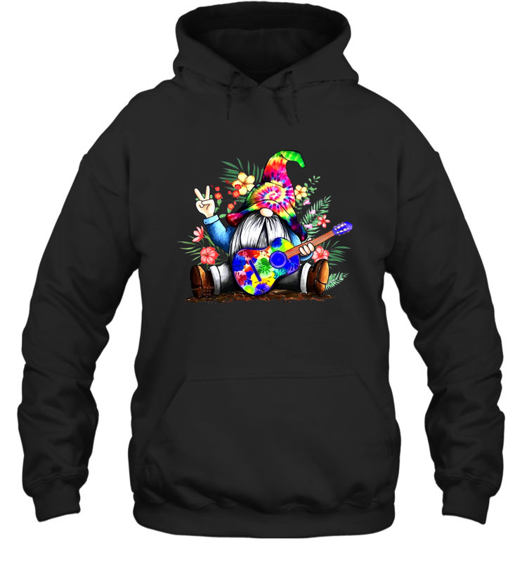 Gnome playing guitar St Patrick's Day Hoodie - kambletee