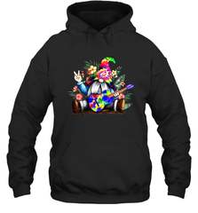 Gnome playing guitar St Patrick's Day Hoodie - kambletee