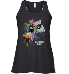 Harley Quinn Oakland Raiders Of Prey Racerback Tank - kambletee