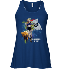 Harley Quinn Oakland Raiders Of Prey Racerback Tank - kambletee