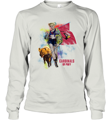 Harley Quinn Arizona Cardinals Of Prey Long Sleeve T-Shirt - kambletee