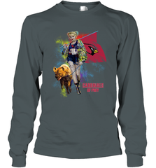 Harley Quinn Arizona Cardinals Of Prey Long Sleeve T-Shirt - kambletee