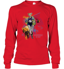 Harley Quinn Arizona Cardinals Of Prey Long Sleeve T-Shirt - kambletee