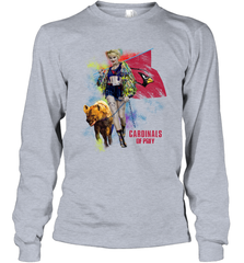 Harley Quinn Arizona Cardinals Of Prey Long Sleeve T-Shirt - kambletee