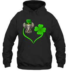 Elephant irish heart st patrick's day Hoodie - kambletee