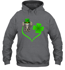 Elephant irish heart st patrick's day Hoodie - kambletee