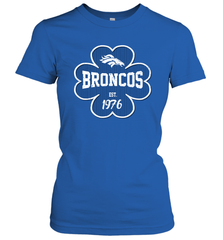 Patrick's Day Shamrock For Denver Broncos Fans Women's T-Shirt - kambletee