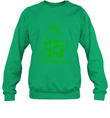 Happy St. Patrick's Day 15 Patrick Mahomes Kansas City Chiefs Sweatshirt - kambletee