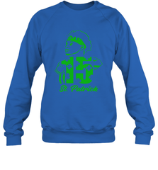 Happy St. Patrick's Day 15 Patrick Mahomes Kansas City Chiefs Sweatshirt - kambletee