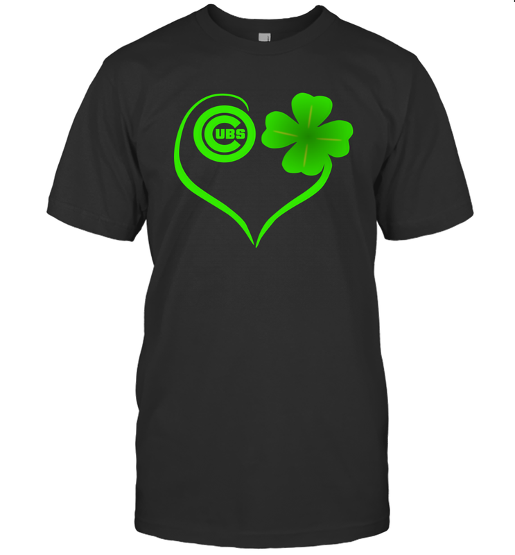 Chicago Cubs St Patrick's Day Heart Men's T-Shirt - kambletee
