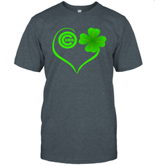 Chicago Cubs St Patrick's Day Heart Men's T-Shirt - kambletee