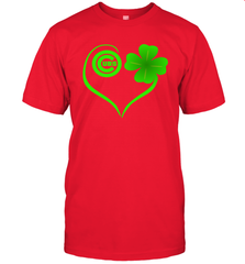 Chicago Cubs St Patrick's Day Heart Men's T-Shirt - kambletee
