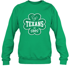 Patrick's Day Shamrock For Houston Texans Fans Sweatshirt - kambletee