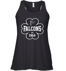 Patrick's Day Shamrock For Atlanta Falcons Fans Racerback Tank - kambletee