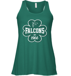 Patrick's Day Shamrock For Atlanta Falcons Fans Racerback Tank - kambletee