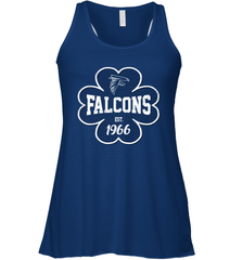 Patrick's Day Shamrock For Atlanta Falcons Fans Racerback Tank - kambletee