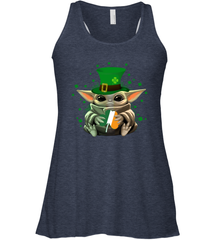 Baby Yoda Hug St Patrick's Day Racerback Tank - kambletee