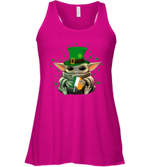 Baby Yoda Hug St Patrick's Day Racerback Tank - kambletee