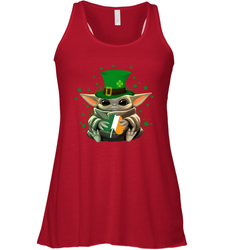 Baby Yoda Hug St Patrick's Day Racerback Tank - kambletee