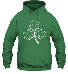 Autism shamrock St Patrick's day Hoodie - kambletee