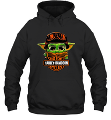 Star Wars Baby Yoda Motor Harley Davidson Cycles Hoodie - kambletee