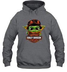Star Wars Baby Yoda Motor Harley Davidson Cycles Hoodie - kambletee