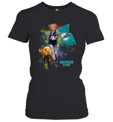 Harley Quinn Miami Dolphins Of Prey Women's T-Shirt - kambletee