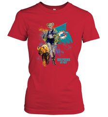 Harley Quinn Miami Dolphins Of Prey Women's T-Shirt - kambletee