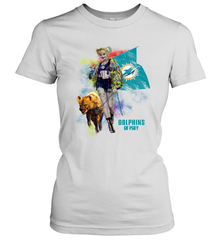 Harley Quinn Miami Dolphins Of Prey Women's T-Shirt - kambletee