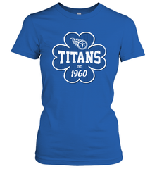 Patrick's Day Shamrock For Tennessee Titans Fans Women's T-Shirt - kambletee