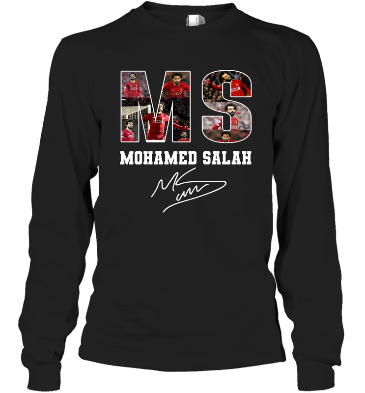 MS Mohamed Salah signature Long Sleeve T-Shirt - kambletee