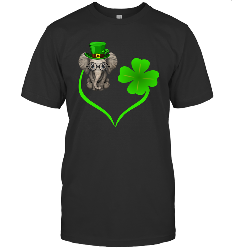 Elephant irish heart st patrick's day T-Shirt - kambletee