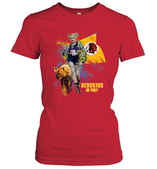 Harley Quinn Washington Redskins Of Prey Women's T-Shirt - kambletee