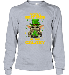 Baby Yoda Best Irish In The Galaxy Long Sleeve T-Shirt - kambletee