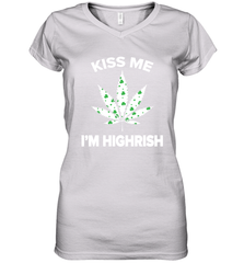 Kiss me I'm highrish Women's V-Neck - kambletee