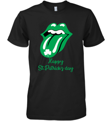 Happy St. Patrick's day Rolling Stones Premium Men's T-Shirt - kambletee