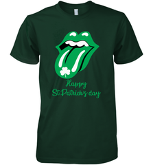 Happy St. Patrick's day Rolling Stones Premium Men's T-Shirt - kambletee