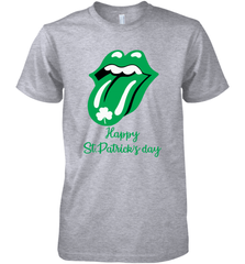 Happy St. Patrick's day Rolling Stones Premium Men's T-Shirt - kambletee