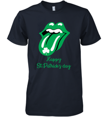 Happy St. Patrick's day Rolling Stones Premium Men's T-Shirt - kambletee