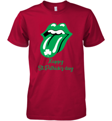 Happy St. Patrick's day Rolling Stones Premium Men's T-Shirt - kambletee