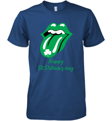 Happy St. Patrick's day Rolling Stones Premium Men's T-Shirt - kambletee