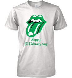 Happy St. Patrick's day Rolling Stones Premium Men's T-Shirt - kambletee