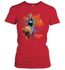 Harley Quinn Cleveland Browns Of Prey Women's T-Shirt - kambletee