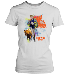 Harley Quinn Cleveland Browns Of Prey Women's T-Shirt - kambletee
