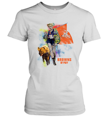 Harley Quinn Cleveland Browns Of Prey Women's T-Shirt - kambletee