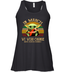 Star Wars Baby Yoda hug Multiple Sclerosis Awareness in March Racerback Tank - kambletee